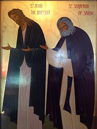Saints John Baptist and Seraphim of Sarov
